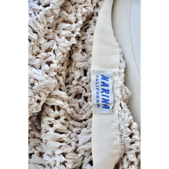 40s 50s Ivory Crochet Dress Marina California Saks Fifth Avenue See Through XXS - Picture 4 of 10